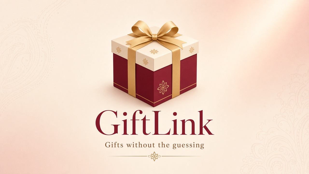 GiftLink image: a gift and the words gifts without the guessing